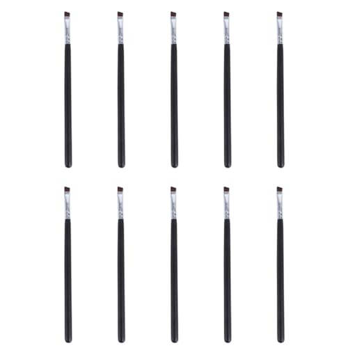 LOORGVEL 10 Stück Teiliges Profi augen make up pinselset und Eyeliner Brush Feine Kosmetikwerkzeuge für Präzises Auftragen Weich und Hautfreundlich für Anfänger und Profis von LOORGVEL