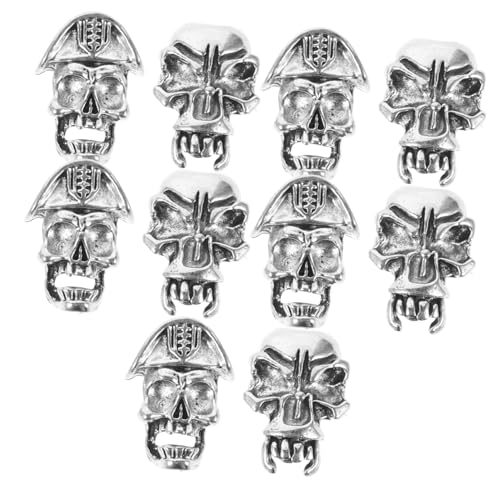 LOORGVEL 10 Stück Teiliges Retro Dreadlock Haarperlen und Bart Schmuck Große Haar für Männer und Frauen DIY Flechtperlen für Zöpfe Dreadlocks Extensions und Bartaccessoires Vielseitig und von LOORGVEL