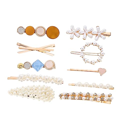 LOORGVEL 10 Stück Teiliges Set Damen Haarklammern mit Imitationsperlen Haaraccessoires für Eleganten Stil für Hochzeiten und Partys von LOORGVEL