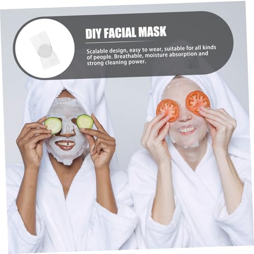 LOORGVEL 100 Stück Einweg Komprimierte Gesichtsmaske Papier Hautpflege DIY Tragbar Sanft und Komfortabel Für Reisen Camping Spa Anwendung von LOORGVEL