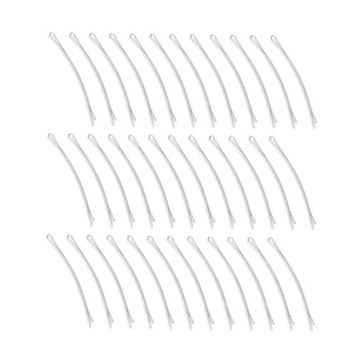 LOORGVEL 100stücke Haarnadeln Aus Metall Einfache Bobby Pins Weiß Für Mädchen Und Frauen Haar-accessoires von LOORGVEL