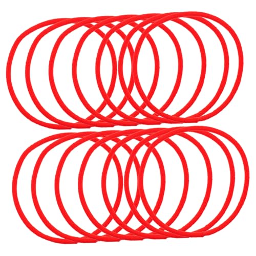 LOORGVEL 100stücke Dünne Haarbänder Farbige Gummibänder Elastische Haargummis Für Mädchen Junge Mädchen Bürobedarf von LOORGVEL