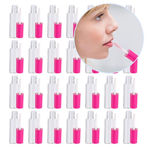 LOORGVEL 100stücke Lipgloss-flaschen Transparente Behälter Mit Rosafarbenem Deckel Für Diy-kosmetik Lippenöl Und Lippenbalsam Tragbare Make-up-zubehör Für Frauen Und Mädchen von LOORGVEL