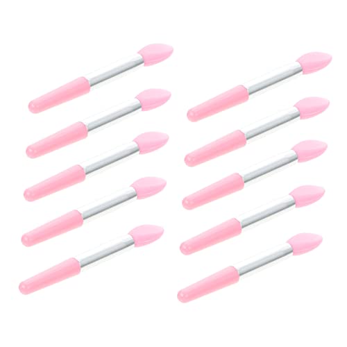 LOORGVEL 10stücke Silikon Lidschattenpinsel Make-up-tool Lidschatten-applikator Lippen Lidschattenstift Mit Griff Für Täglichen Gebrauch Und Nachfüllen von LOORGVEL