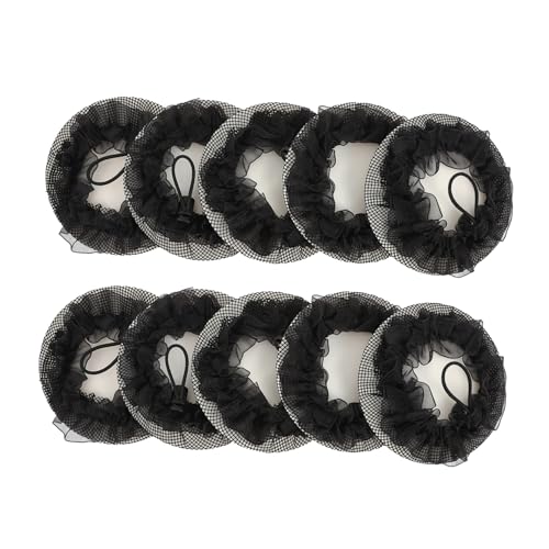 LOORGVEL 10stücke Elastische Haarnetze Unsichtbar Für Frauen Mädchen Ballett Tanz Zubehör Atmungsaktiv Leicht von LOORGVEL