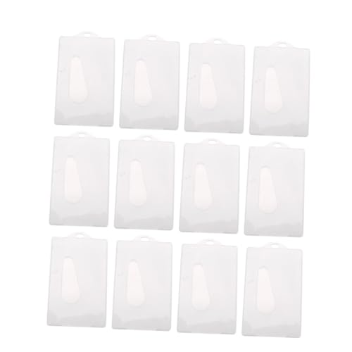LOORGVEL 12 Stück Ausweishüllen aus Robustem Transparentem Kunststoff mit Daumenloch Flexibler Schutzhülle für Buskarten Bankkarten und Ausweise Leichtes Material Optimal für von LOORGVEL