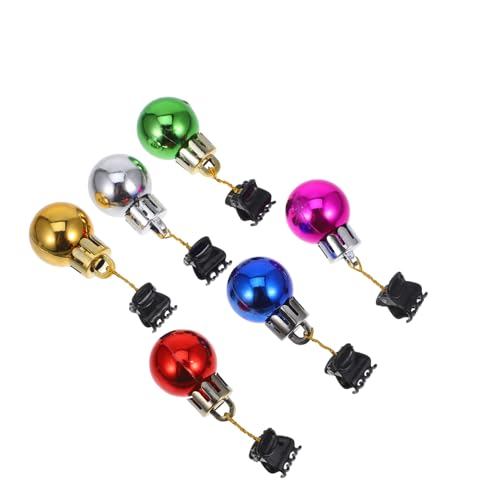 LOORGVEL 12 Stück Teiliges Weihnachts Bartornamente mit Glänzenden Mini Clips Bunte Bartdekoration für Männer Festliche Gesichtsbehaarungsschmuck Einfach Anzubringen von LOORGVEL