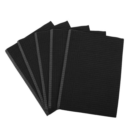 LOORGVEL 125 Stück Einweg Nagelkunst Tischmatte Teilig Schwarz Saugfähige Maniküre Unterlage Hygienisch Weich Hautfreundlich für Nail Art Tischdecke Spa DIY Nagelpflege zu Hause von LOORGVEL