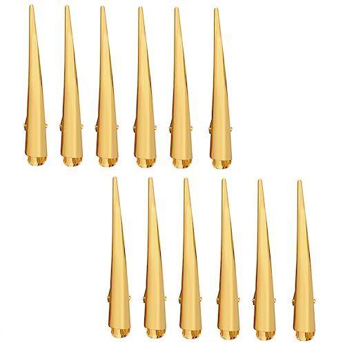 LOORGVEL 12stücke Haarspangen Klammer Aus Metall Für Frauen Rutschfeste Große Salon-haarnadel Rostfreie Haarspange Geeignet Für Lockiges Und Glattes Haar von LOORGVEL