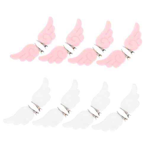 LOORGVEL 16 Stück Teiliges Plüsch Haarspangen Weiche Engelsflügel Haarklammern für Frauen und Mädchen Bequeme Fixierung Stilvolles Haarstyling Zubehör für Dickes Haar und Alltag Party und von LOORGVEL