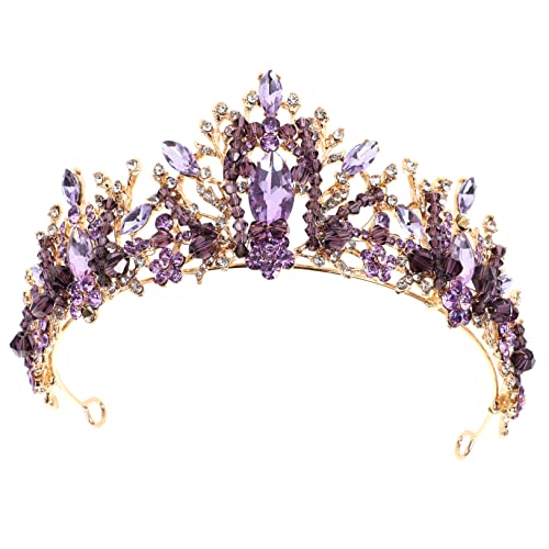 LOORGVEL 1Stück Hochzeit Haarkrone Damen Glitzernde Tiara mit Kristallen für Bräute Hochzeitsaccessoire Besonderen Tag Verleiht Jedem Outfit Einen Festlichen Look von LOORGVEL