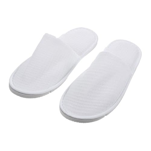 LOORGVEL 2 Paare Einweg Hausschuhe Leichte Atmungsaktive Salon Slipper für Hotel Spa Reise Rutschfest Komfortabel Geeignet für Damen und Herren Gästehausschuhe von LOORGVEL