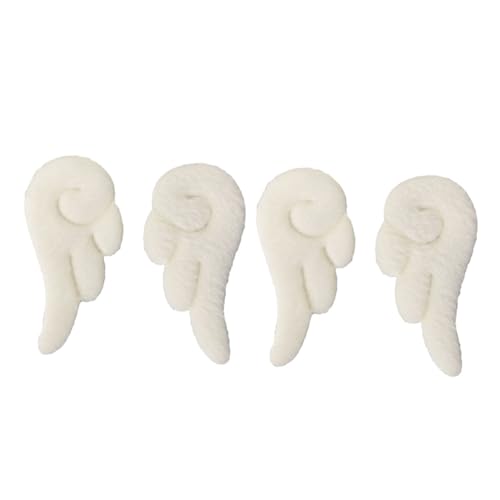 LOORGVEL 2 Paare Mädchen Haarklammern Schutzengel Flügel Haarspangen aus Leder Weiß Cartoon Haarschmuck für Teens Party Geburtstag Alltag von LOORGVEL