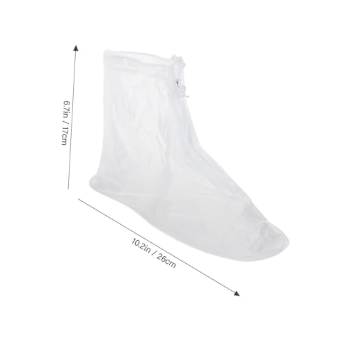 LOORGVEL 2 Paare wasserdichte Überschuhe aus Flexiblem Material rutschfeste Schuhüberzieher für Damen und Herren Schutz vor Regen Schlamm und Schnee von LOORGVEL