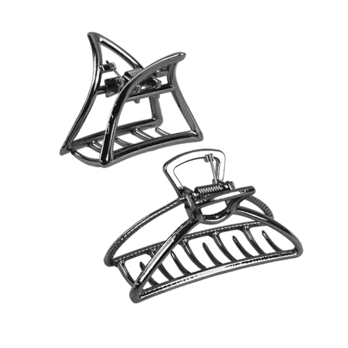 LOORGVEL 2 STÜCK Haarspangen aus Legierung Halbrunde und Dreieckige Haarklammern für Damen für Hochsteckfrisuren Reisen und Besondere Anlässe von LOORGVEL