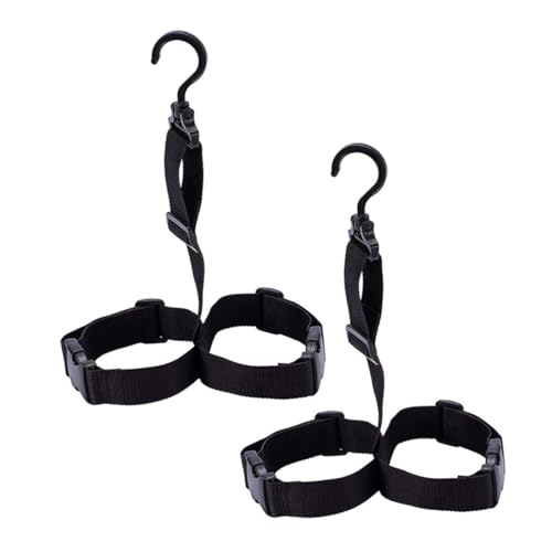 LOORGVEL 2 Sätze Verstellbare Angelstiefel Aufhängeriemen aus Strapazierfähigem Polyester für Schnelles Trocknen und Geruchsmindernde Aufbewahrung von Wathosen und Outdoor Stiefeln von LOORGVEL