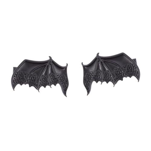 LOORGVEL 2 Stück Halloween Teiliges Fledermaus Flügel Haarnadeln aus Verschleißfestem Legierungsmaterial Stylischer Kopfschmuck für Party Cosplay Alltag Geeignet für Mädchen und Halloween von LOORGVEL