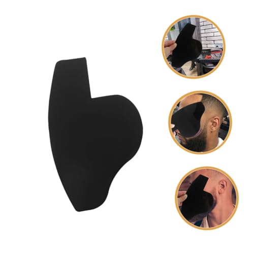 LOORGVEL 2 Stück Herren Haaransatz Schablonen Vielseitige Haarlinien formkartenvorlage für Bart Haaransatzgestaltung Einfache Anwendung für DIY und Friseure Schwarzes Langlebiges Material von LOORGVEL
