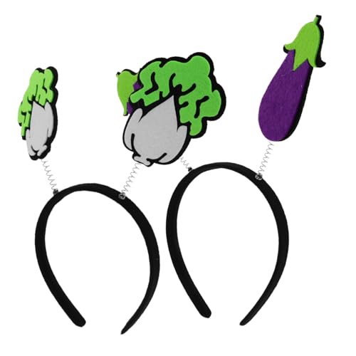LOORGVEL 2 Stück Lustiges Teiliges Stirnband Bunte Haarreifen für Partyzubehör Cosplay Kopfbedeckung Vielseitig Tragbar für Geburtstag Festival und Foto Requisiten von LOORGVEL