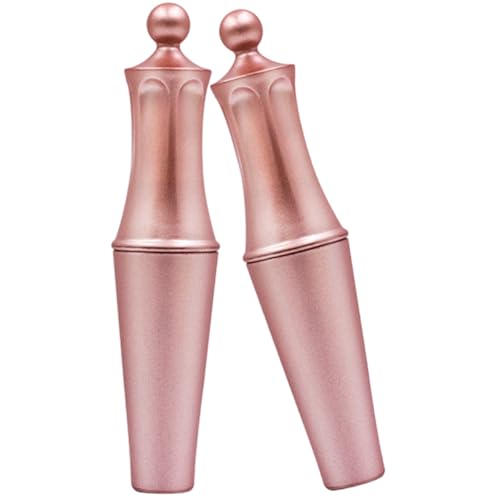 LOORGVEL 2 Stück Magnetischer Eyeliner Flüssig Rosegold mit Pinsel Sicherer Tragbarer Liquid Liner für Voluminöse Wimpern Einfaches Make up für Frauen und Mädchen von LOORGVEL