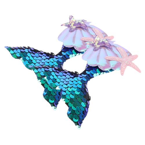 LOORGVEL 2 Stück Meerjungfrau Haarklammern für Kleine Mädchen Glitzernde Pailletten Haarspangen Modische Haarclips für Sommer Geburtstag Party und Festliche Anlässe LOORGVEL 2 Stück Meerjungfrau Haarklammern für Kleine Mädchen Glitzernde Pailletten Haarspangen Modische Haarclips für Sommer Geburtstag Party und Festliche Anlässe von LOORGVEL