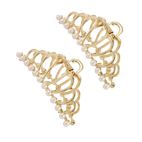 LOORGVEL 2 Stück Metall Haarklammer Perlen Krone Damen Haarklammern Haarspangen Flexibel Robust für Alltag Party Styling LOORGVEL 2 Stück Metall Haarklammer Perlen Krone Damen Haarklammern Haarspangen Flexibel Robust für Alltag Party Styling von LOORGVEL