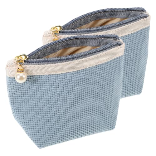 LOORGVEL 2stücke Mini Kosmetiktasche Für Damen Kleine Tragbare Make-up Pouch Für Reisen Zur Aufbewahrung Von Lippenstiften Und Kosmetikartikeln Für Jede Handtasche von LOORGVEL
