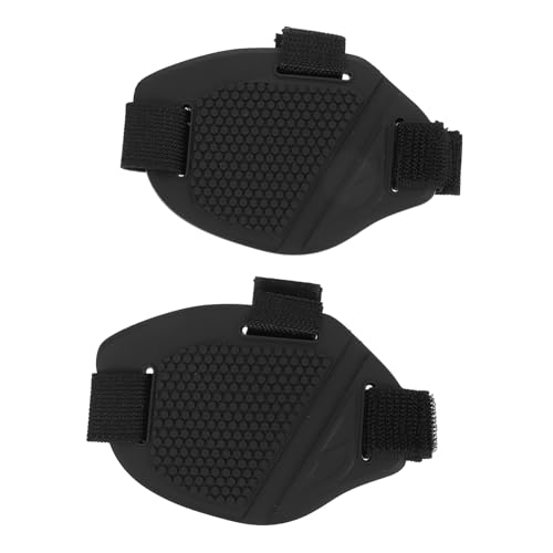LOORGVEL 2 Stück Motorcycle Shoe Cover aus Verschleißfestem Gummi Rutschfester Schaltschutz für Motorradstiefel Schützende Halbschuhabdeckung zum Schutz vor Kratzern und Abrieb Beim von LOORGVEL