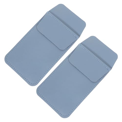 LOORGVEL 2 Stück PU Leder Stiftetui Multifunktionale Krankenschwester Pen Tasche mit Großer Kapazität Tragbarer Organizer für Pflegepersonal Pencil Pocket in Nebelblau Leicht und Robust von LOORGVEL