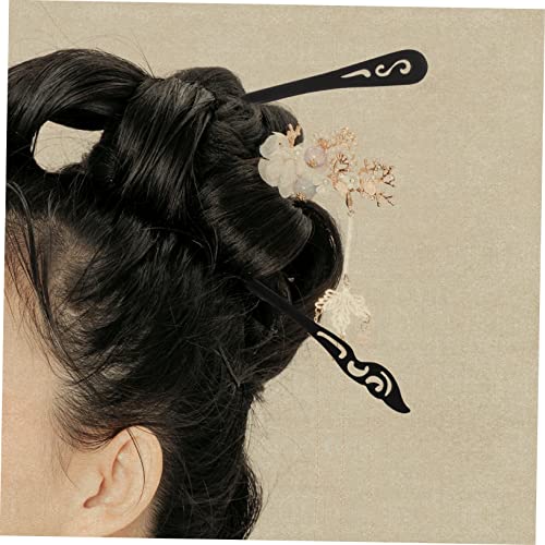 LOORGVEL 2 Stück Retro Haarnadel aus Holz Teiliges Chinesischer Stil Leichte und Langlebige Haarstäbe für Frauen Haarschmuck Accessoire für Alltag und Besondere Anlässe von LOORGVEL