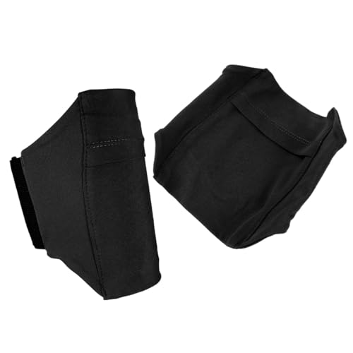 LOORGVEL 2 Stück Sportliche Bein handyhalterung Verstellbar rutschfest für Damen Herren Atmungsaktive Handytasche Smartphones Leichtes Outdoor Lauf Wanderzubehör Schwarz von LOORGVEL