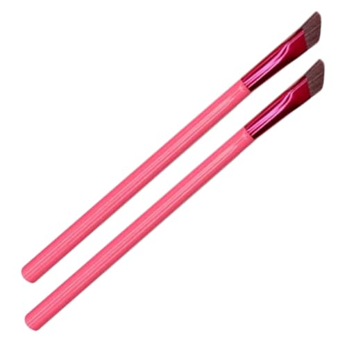 LOORGVEL 2 Stück Teiliges Augenbrauenpinsel Abgeschrägte Pinselspitze für Präzises Formen und Korrigieren Leichtes Make Up Tool für Damen Geeignet für Augenbrauenpuder und Concealer von LOORGVEL