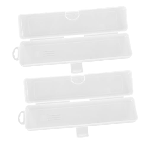 LOORGVEL 2stücke Kosmetikpinselhalter Organizer Mit Abdeckung Tragbarer Aufbewahrungsbox Für Make-up-Pinsel Unterwegs Augenbrauenstifthalter Eyeliner-Organizer von LOORGVEL