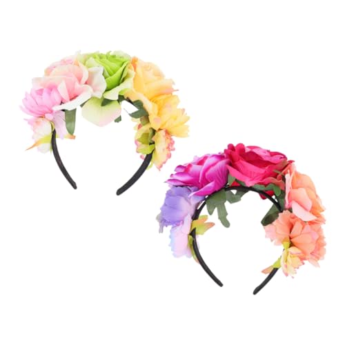 LOORGVEL 2 Stück Teiliges Rosen blumenhaarband Damen Breites Modisches Stirnband Detailreiche Verarbeitung Dekoratives Party Cosplay accessoire Farblich Abgestimmtes Haarschmuck Fotos und LOORGVEL 2 Stück Teiliges Rosen blumenhaarband Damen Breites Modisches Stirnband Detailreiche Verarbeitung Dekoratives Party Cosplay accessoire Farblich Abgestimmtes Haarschmuck Fotos und von LOORGVEL