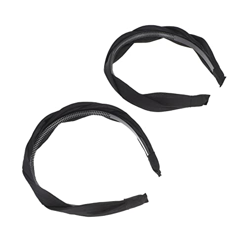 LOORGVEL 2 Stück Vintage Twisted Cross Haarband Schlichtes Stirnband für Frauen und Mädchen Modischer Haarschmuck Angenehm Leicht Geeignet für Alltag und Festliche Anlässe Wie Party und von LOORGVEL