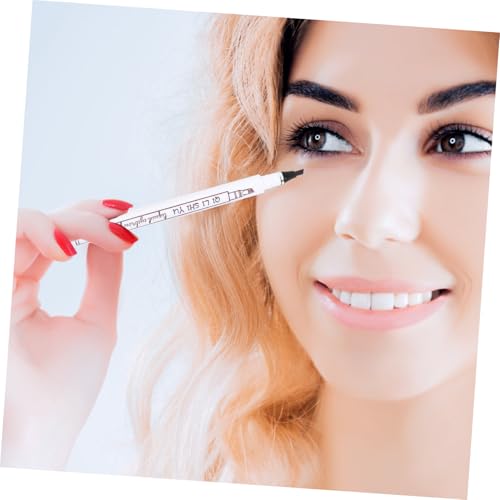 LOORGVEL 2 Stück Wasserfester Micro fork Augenbrauenstift Dünne Spitze für Natürliche Präzise Striche Schnelltrocknend Schweißresistent Langanhaltendes Make up Vegane Formel Farbton von LOORGVEL