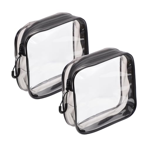 LOORGVEL 2 Stück wasserdichte Kosmetiktasche Tragbare Make up Taschen aus PVC für Reise und Alltag Praktische Kulturbeutel für Damen und Mädchen Robust Leicht und Vielseitig Einsetzbar von LOORGVEL