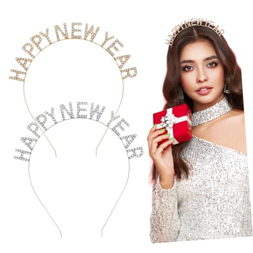 LOORGVEL 2 Stücke Teiliges Letter Strass Haarreif Leichtes Langlebiges Party Stirnband in Rot Roségold Festliches Accessoire für Silvester Neujahr und Komfortabel und Modisch LOORGVEL 2 Stücke Teiliges Letter Strass Haarreif Leichtes Langlebiges Party Stirnband in Rot Roségold Festliches Accessoire für Silvester Neujahr und Komfortabel und Modisch von LOORGVEL