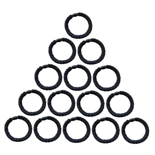 LOORGVEL 20stücke Haargummis Für Dickes Haar Elastische Gummibänder Für Pferdeschwanz Und Hochsteckfrisuren Schwarz Für Kids Und Damen von LOORGVEL