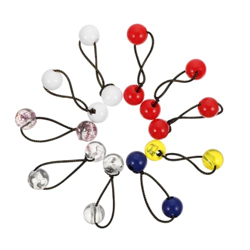 LOORGVEL 20 Stück Teiliges Buntes Haargummi mit Doppelten Kugeln Elastische Ponytail Halter für Mädchen und Praktische und Modische Haarseile für Dünnes und Dickes Haar zu Weihnachten und von LOORGVEL