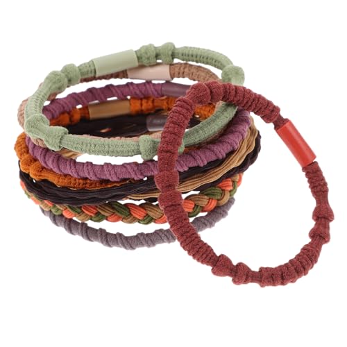 LOORGVEL 20 Stück Teiliges Elastisches Haargummi Geflochtene Haarbänder für Dickes Haar Hohe Elastizität Vielseitig für Pferdeschwanz Dutt und Bunte Haarschmuck Accessoires für Mädchen und von LOORGVEL
