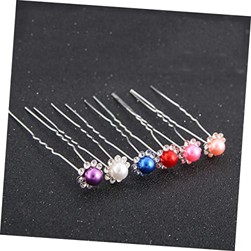 LOORGVEL 20 Stück Teiliges U Förmiges Haarnadeln mit Weißen Perlen Stylischer Haarschmuck für Frauen Langlebig und Leicht für Hochzeit Party und Alltag Einfach zu Tragen und Vielseitig von LOORGVEL