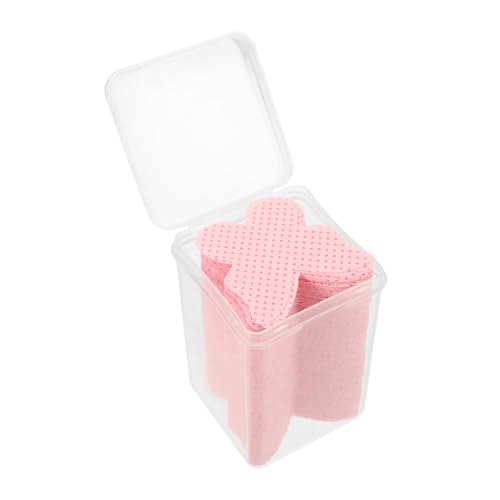 LOORGVEL 200 Blatt Fusselfreie Nagellackentferner Wattepads Herzförmig Nagelreinigungstücher Nagelpflegepads für Nagellackentfernung und Nagelreinigung Zuhause und Salon von LOORGVEL