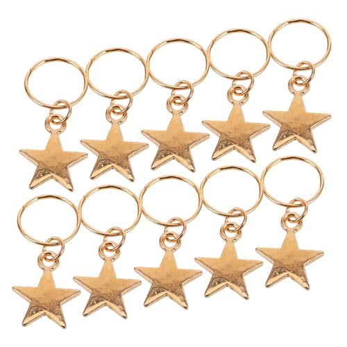 LOORGVEL 20Stücke Dreadlock Haaranhänger mit Stern Design Haarschmuck Perlen für DIY Styling Partys Hochzeiten und Alltägliche Looks von LOORGVEL