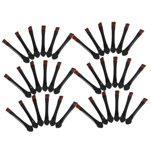 LOORGVEL 20pcs Dual End Lidschatten Verschmutzung Pinsel Lidschatten Pinselschwamm Mischung Concealer Soft Applicator Doppelseitiges Make -up -kosmetikwerkzeug von LOORGVEL