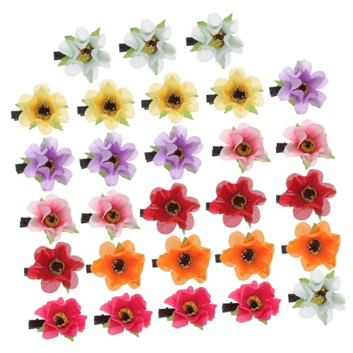 LOORGVEL 28 Stück Teiliges Künstliche Blumen Haarclips in Farben Vielseitige Sommer Beach Hair Clips für Frauen Stilvolle Haarschmuck Dekoration für Strand Hochzeit Party und Alltag von LOORGVEL