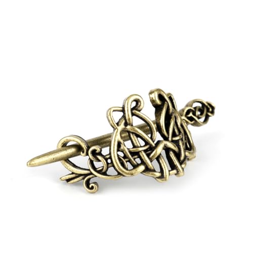 LOORGVEL 2Stücke Haarspangen Kreativer Haarstab im Stil Eleganter Haarschmuck aus Metall für Damen für Freizeit Partys und Cosplay Bronze von LOORGVEL
