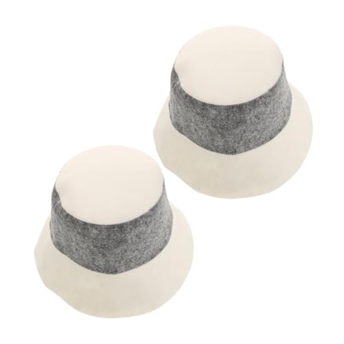 LOORGVEL 2stücke Unisex Sauna-hut Aus Filz Für Damen Und Herren Isoliert Absorbiert Feuchtigkeit Für Sauna Reisen Und Pool Weich Und Langlebig von LOORGVEL