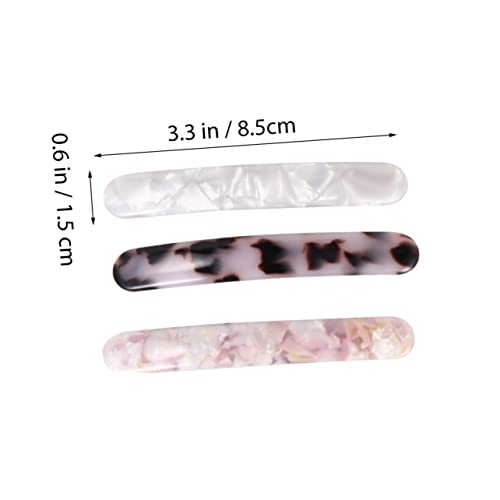 LOORGVEL 3 Stück Acetat Haarklammern für Damen Haarspangen Ponytail Halter Cow Rutschfest Langlebig für von LOORGVEL