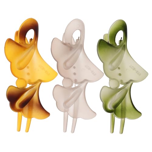 LOORGVEL 3stücke Blumen Haarklammern Teiliges Elegantes Haarspangen Für Damen Rutschfeste Matte Haarkralle Stilvollen Farben Für Alltag Reisen Und Besondere Anlässe von LOORGVEL